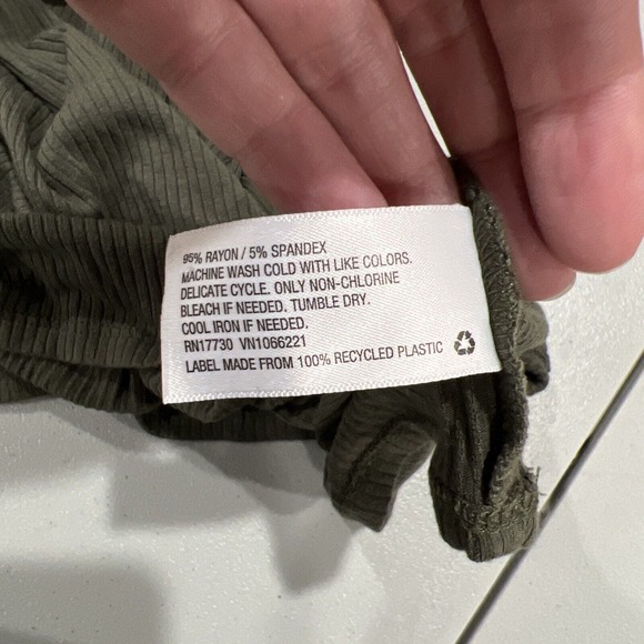 Mossimo Dress Women Extra Small Sleeveless Green Tank‎ Dress Ribbed - Picture 11 of 13